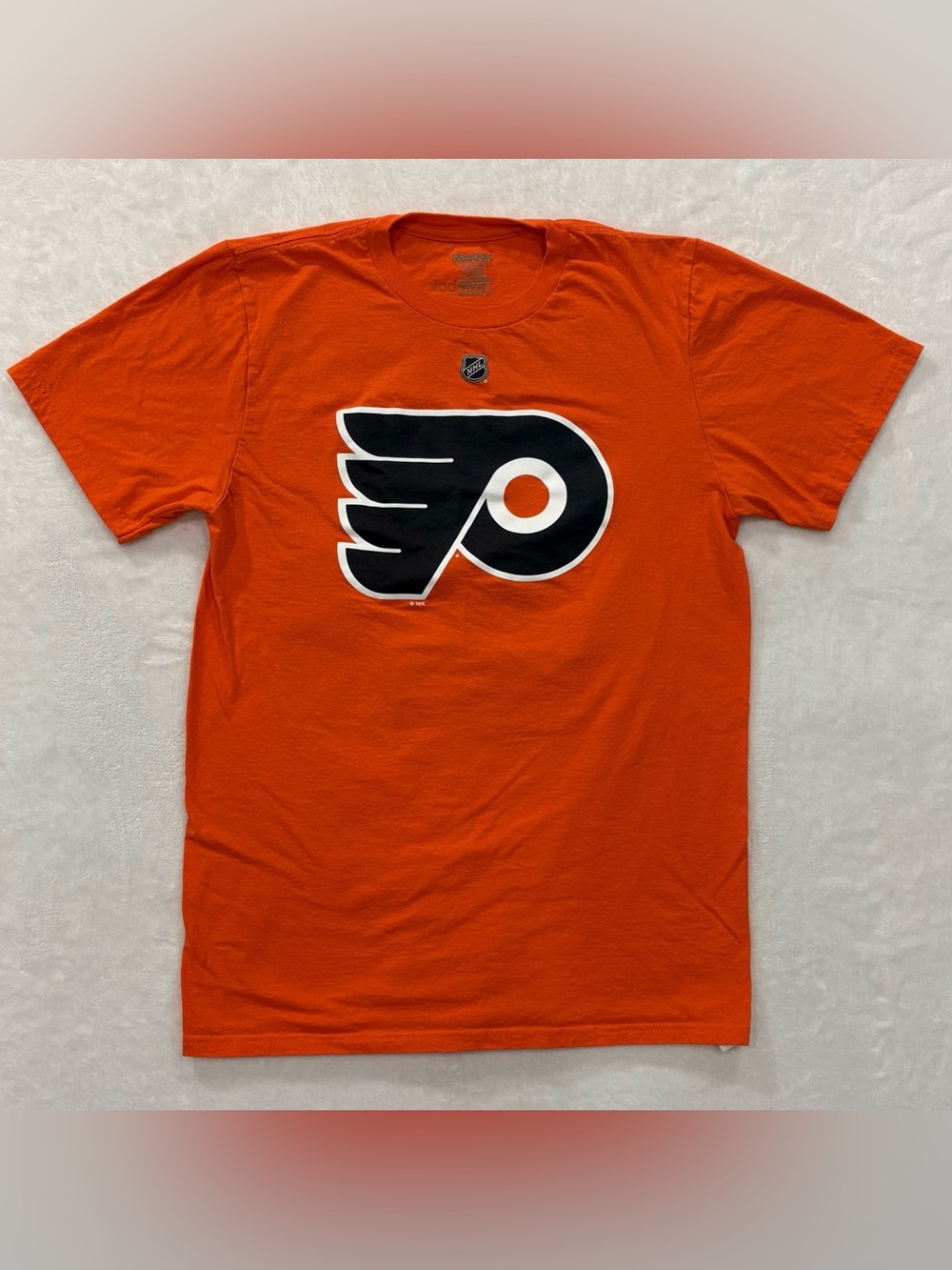 Reebok NHL Philadelphia Flyers Vincent Lecavalier #40 Orange T-Shirt Mens size M